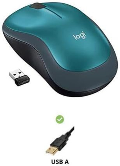 Logitech M185 Wireless mouse- Blue