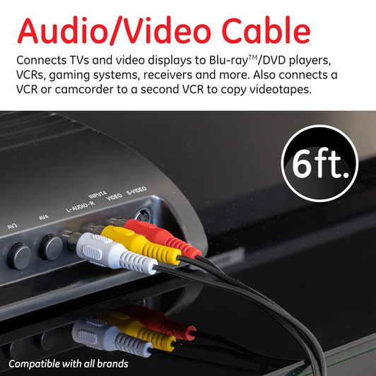 NA 6FT Stereo Video RCA Cable