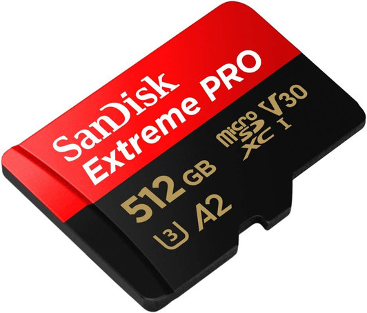 SanDisk 512GB microSD Memory Card with Adapter - 200MB/S
