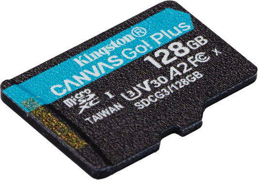 Kingston 128GB Canvas Select Plus microSD Memory Card with Holder