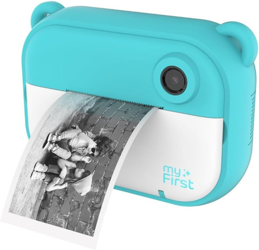 myFirst Insta 2 - New, Hybrid Camera, 12MP Instant Print, Accessories Included, Inkless, microSD - Blue