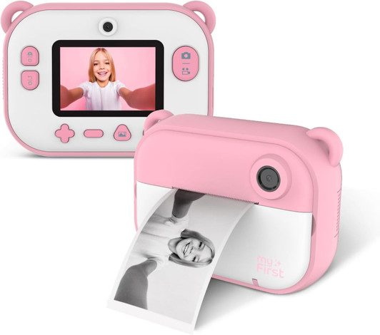 myFirst Insta 2 - New, Hybrid Camera, 12MP Instant Print, Accessories Included, Inkless, microSD -Pink