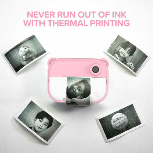 myFirst Insta 2 - New, Hybrid Camera, 12MP Instant Print, Accessories Included, Inkless, microSD -Pink