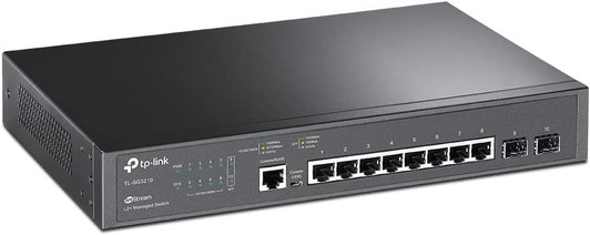 TP-Link Omada SDN Integrated 8 Port Gigabit Switch With 2 SFP Gigabit Ports,  L2+ Smart Managed Ethernet Switch.