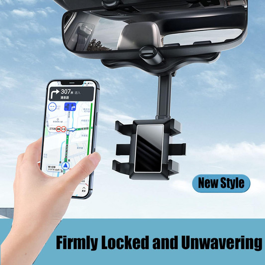 Universal Car Rear View Mirror Mount. Multifunctional 360°