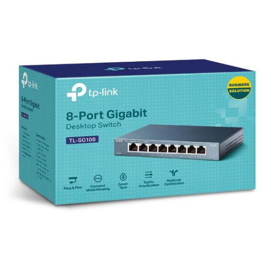 TP-Link 8 Port Gigabit Desktop Unmanaged Ethernet Network Switch