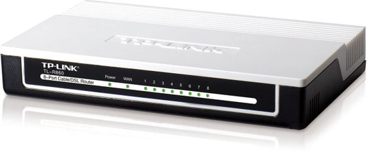 TP-LINK TL-R860 Advanced 8-Port Cable/DSL Router, 1 WAN Port, 8 LAN Ports