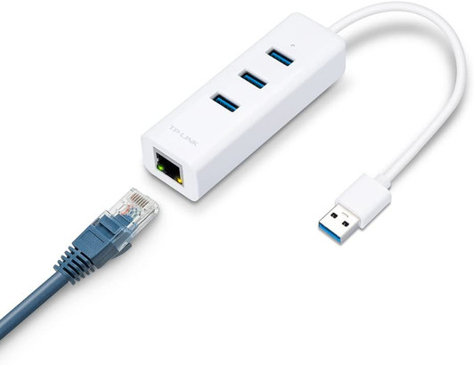 TP-Link USB 3.0 3 Port Hub & Gigabit Ethernet Adapter 2 In 1 USB Adapter
