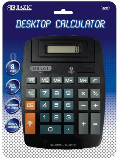 Bazic 8 Digit Desktop Calculator