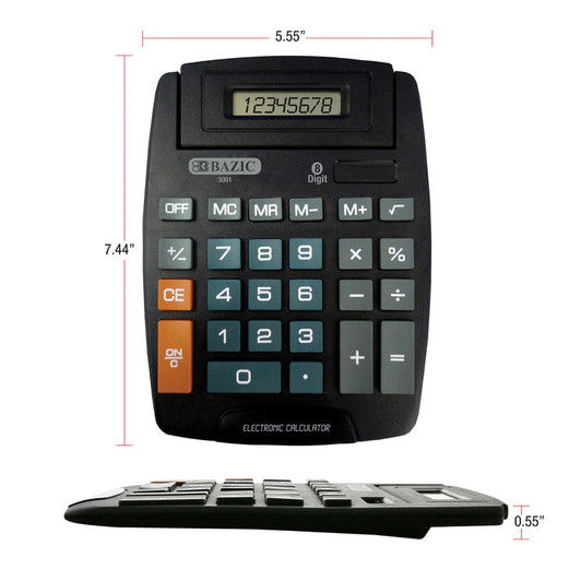 Bazic 8 Digit Desktop Calculator