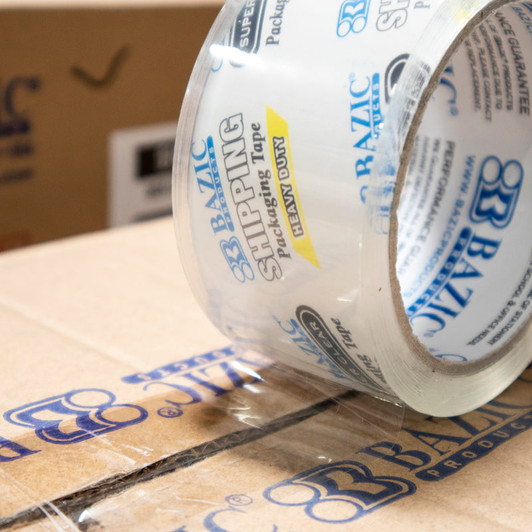 Bazic Heavy Duty Clear Tape 1.88" x 54.6 Yards