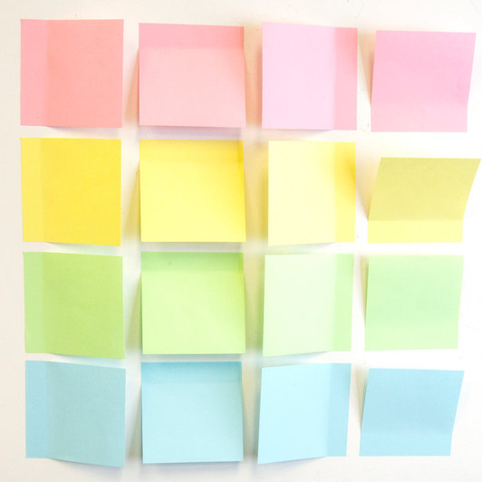 Bazic Assorted colors Sticky Notes, 100 sheets each pack 12 pack