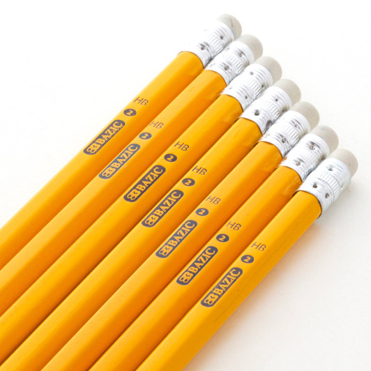 Bazic Sharpened # 2 Premium Yellow Pencil 12 Pack