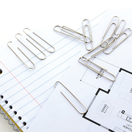 Bazic 33mm Silver Paper Clips 200 Pack