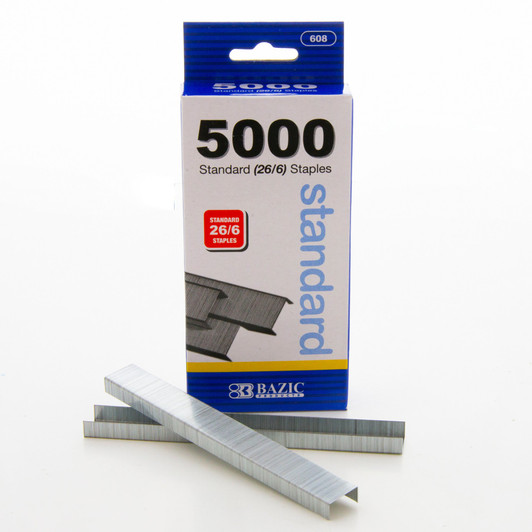 Bazic 5000 Pk Standard 26/6 Staples