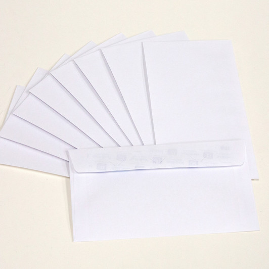 Bazic White Self Seal Envelopes 65 Pack