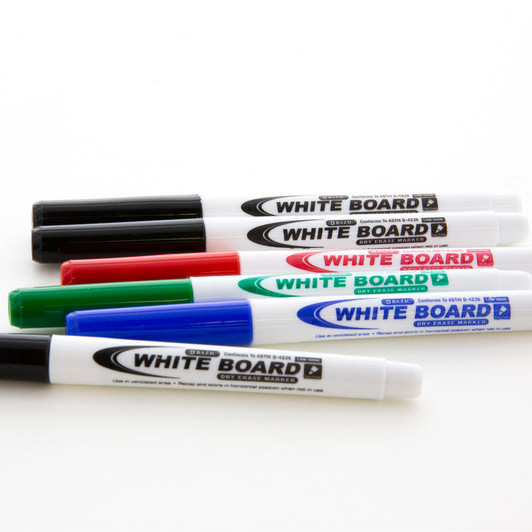 Bazic 4 pack Dry-Erase Markers Assorted Colors