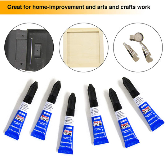 Bazic Super Glue 3g 0.10 Oz 6 Pcs
