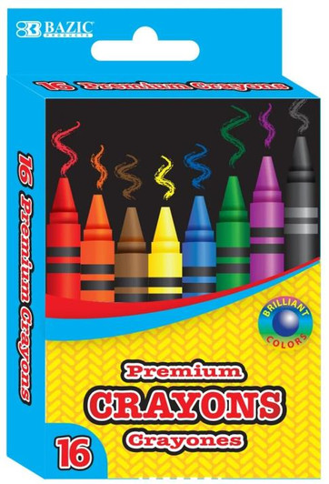 Bazic 16 Color Premium Quality Crayon