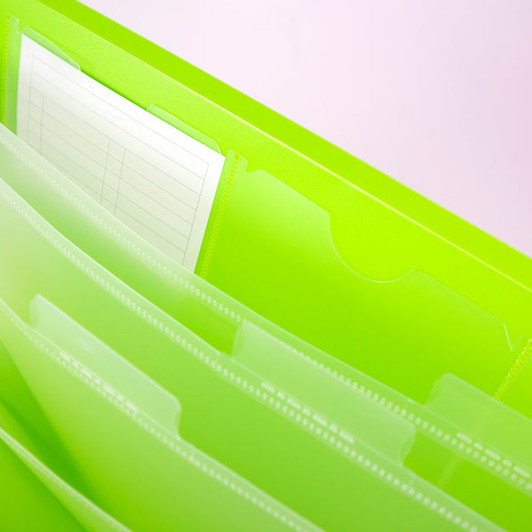 Bazic Letter Size 7 Pocket Expanding File, Assorted Colors