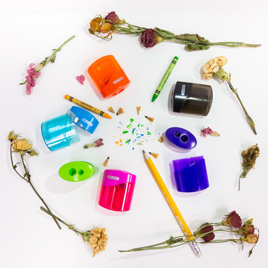 Bazic Dual Blade Sharpener 2 Pack Assorted Colors