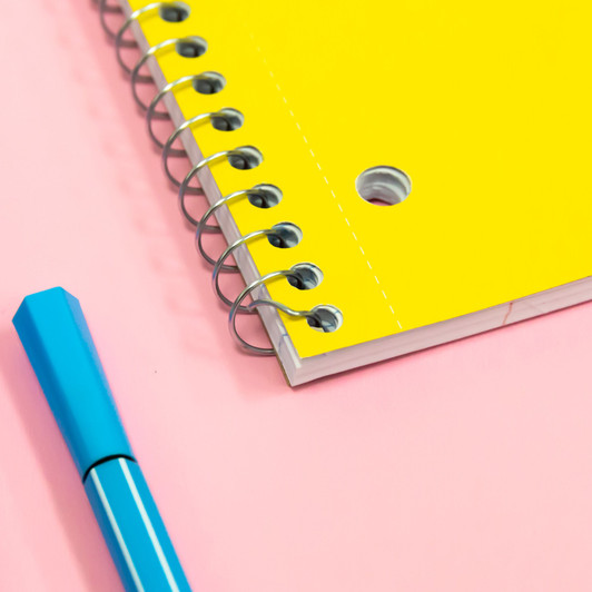 Bazic 5 Subject Notebook Spiral College Ruled 150 Sheets