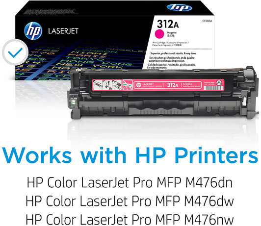 HP 312A Magenta LaserJet Toner Cartridge Approximate 2,700 Pages Yield