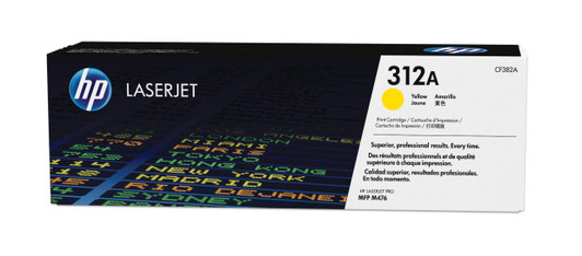 HP 312A Yellow LaserJet Toner Cartridge Approximate 2,700 Pages Yield
