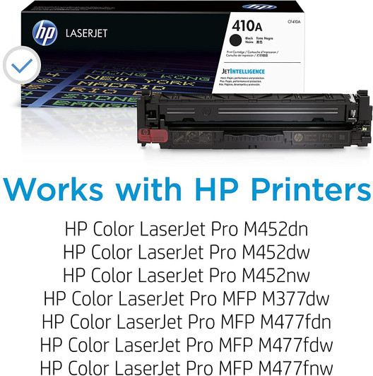 HP 410A Black Ink Toner Cartridge Approximate 2,300 Pages Yield