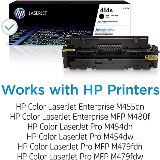 HP 414A Black Ink Toner Cartridge Approximate 2,400 Pages Yield