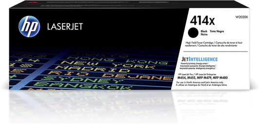 HP 414X Black Toner Cartridge Approximate 7,500 Pages Yield