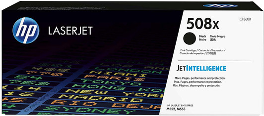 HP 508X Black LaserJet Toner Cartridge Approximate 12,500 pages yield