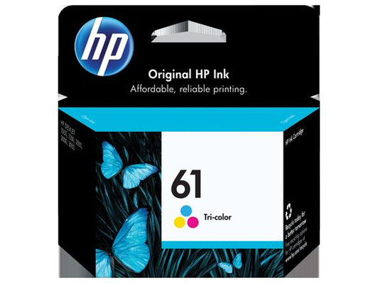 HP 61 Tri-Color Ink Catridge Approximate 165 Pages Yield