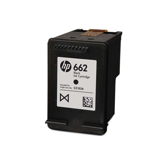HP 662 Black Ink Cartridge 2ml Approximate 120 Pages Yield