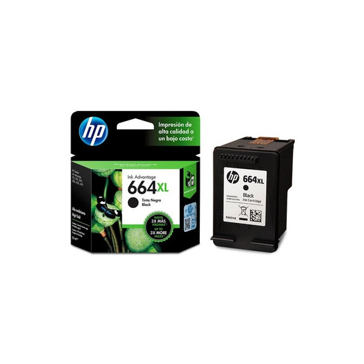 HP 664XL Black Ink Cartridge 8.5ml Approximate 480 Pages Yield