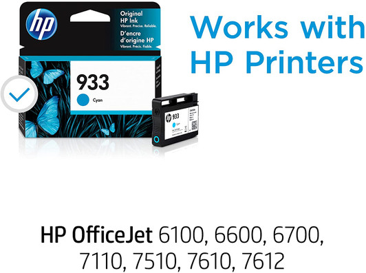 HP 933 Cyan Ink Cartridge 4ml Approximate 330 Pages Yield