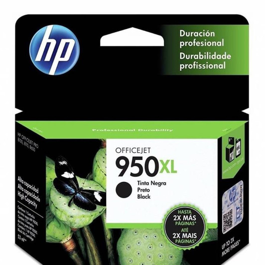 HP 950XL Black Ink Cartridge 53ml Approximate 2,300 Pages Yield