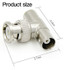 BNC Male to 2 BNC Female 3 Way T Shape BNC connector