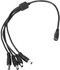 NA DC Cord 1 Female to 4 Male CCTV Pigtail Power Cable