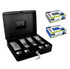 Studmark Black 12" Cash Box with Key