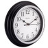 Westclox 9" Black Plastic Frame Round Analog Wall Clock