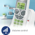 VTech CS6114 DECT 6.0 Cordless Phone with Caller ID/Call Waiting, White/Grey with 1 Handset