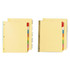 Universal Extended Insert Indexes 8 Tab Assorted Color 6 Sets / Box