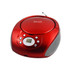 Supersonic Red Portable Audio System with CD AUX FM