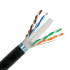 NA 1ft CAT6 Black Outdoor Cable