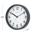 Mainstays 8.78" Black Analog Round Wall Clock
