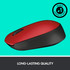 Logitech M170 Red Black Wireless Mouse