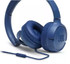 JBL Tune 500 Blue Wired On Ear Light Weight Foldable Headphones with Pure Bass Sound