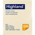 Highland Notes 3" x 5" Yellow Color 100 Count Pack Of 12