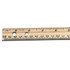 CLI 12" Wooden Ruler with Metal Edge